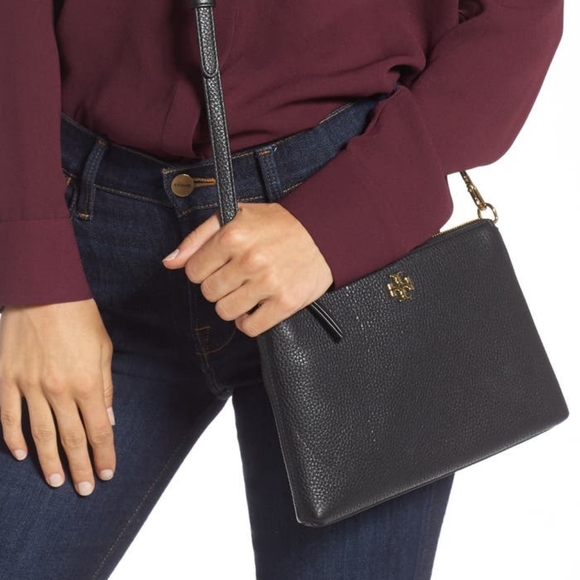 Tory Burch Bags Tory Burch Kira Pebbled Leather Wallet Crossbody